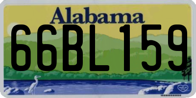 AL license plate 66BL159