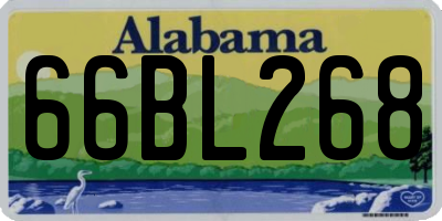 AL license plate 66BL268