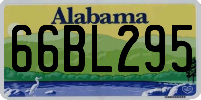 AL license plate 66BL295