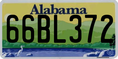 AL license plate 66BL372
