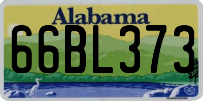 AL license plate 66BL373