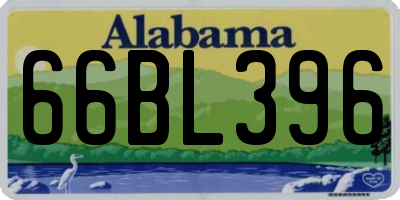 AL license plate 66BL396