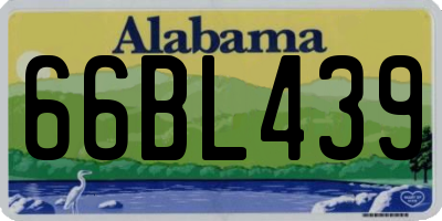 AL license plate 66BL439