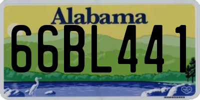 AL license plate 66BL441