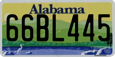 AL license plate 66BL445