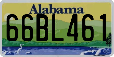 AL license plate 66BL461