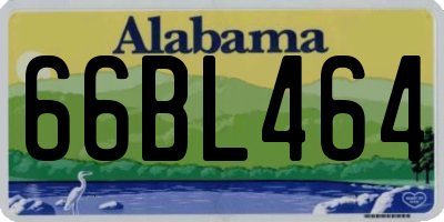 AL license plate 66BL464