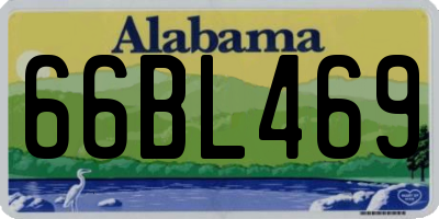 AL license plate 66BL469