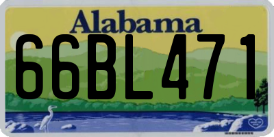 AL license plate 66BL471