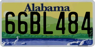 AL license plate 66BL484