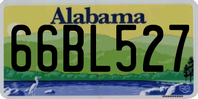 AL license plate 66BL527