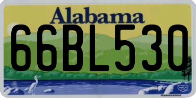 AL license plate 66BL530