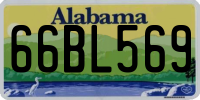 AL license plate 66BL569