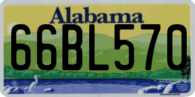 AL license plate 66BL570