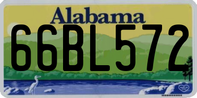 AL license plate 66BL572