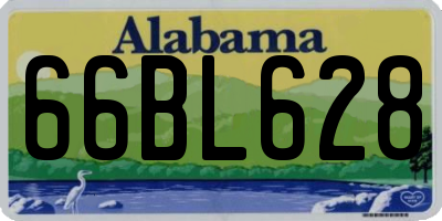 AL license plate 66BL628