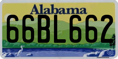 AL license plate 66BL662