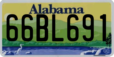 AL license plate 66BL691