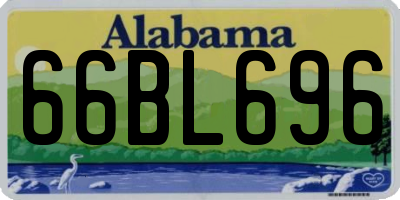 AL license plate 66BL696