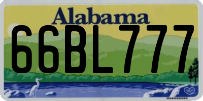 AL license plate 66BL777