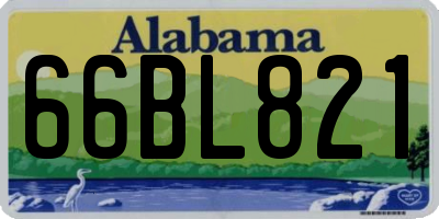 AL license plate 66BL821