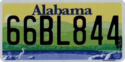 AL license plate 66BL844