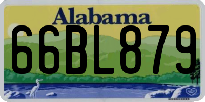 AL license plate 66BL879