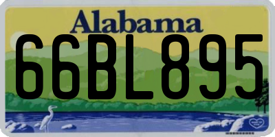 AL license plate 66BL895