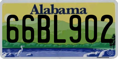 AL license plate 66BL902