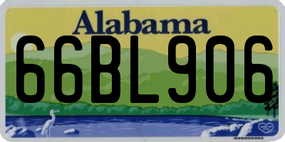 AL license plate 66BL906