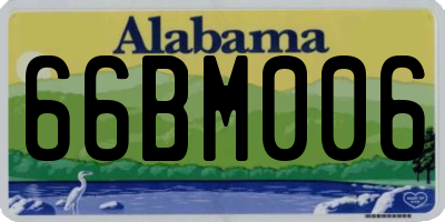 AL license plate 66BM006