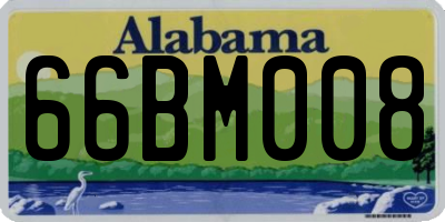 AL license plate 66BM008