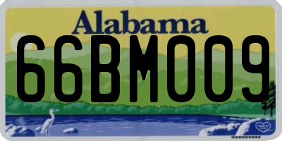 AL license plate 66BM009