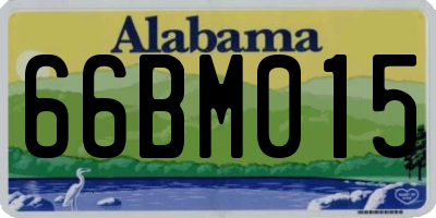 AL license plate 66BM015