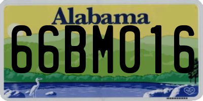 AL license plate 66BM016