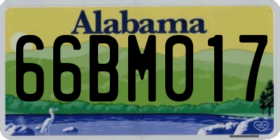 AL license plate 66BM017