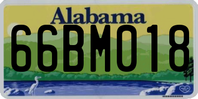 AL license plate 66BM018