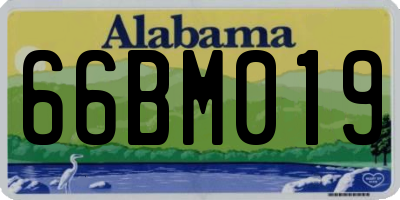 AL license plate 66BM019