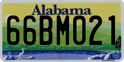 AL license plate 66BM021