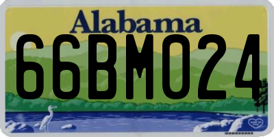 AL license plate 66BM024