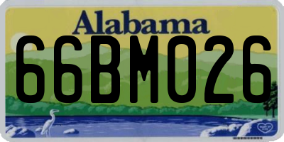 AL license plate 66BM026