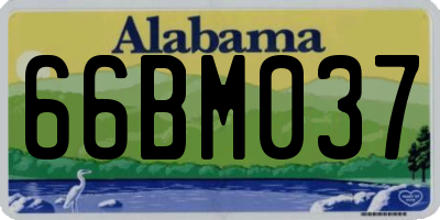 AL license plate 66BM037