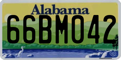 AL license plate 66BM042