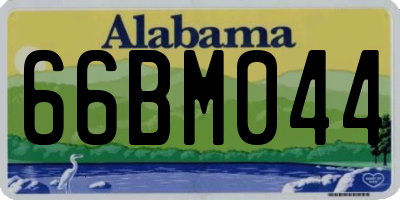 AL license plate 66BM044