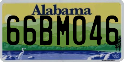 AL license plate 66BM046
