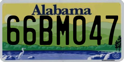 AL license plate 66BM047