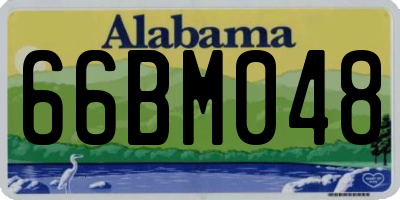AL license plate 66BM048