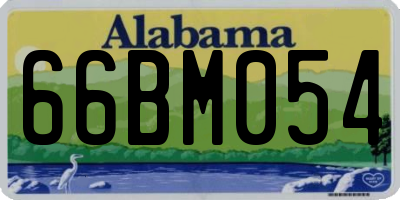 AL license plate 66BM054