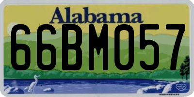 AL license plate 66BM057