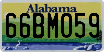 AL license plate 66BM059
